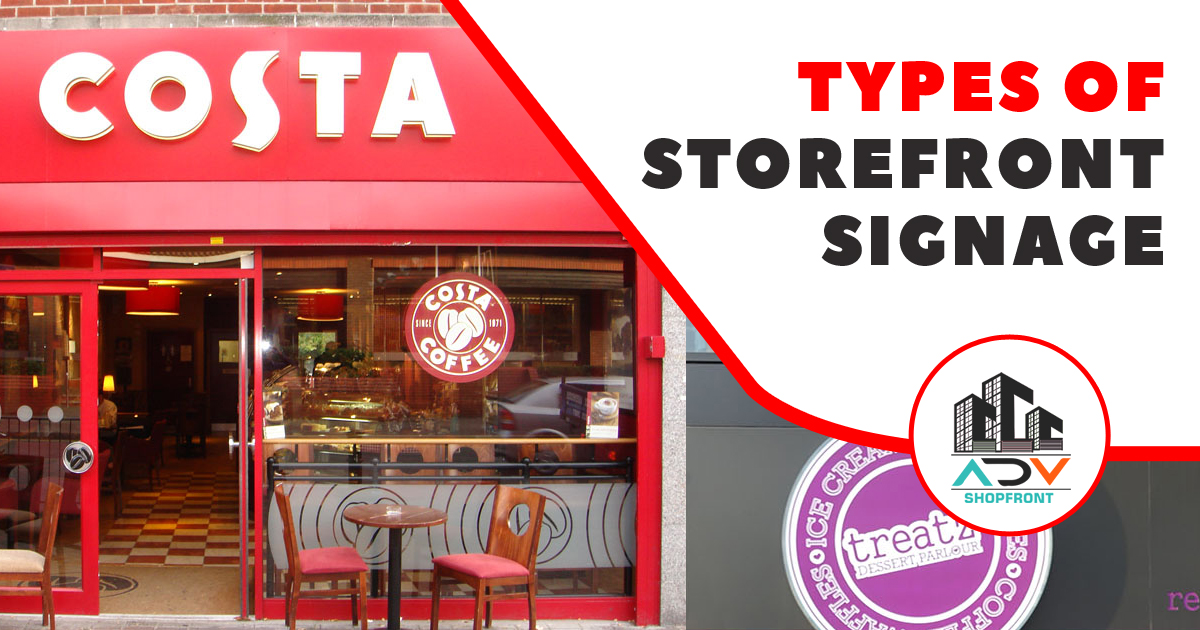 Types of Storefront signage